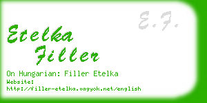 etelka filler business card